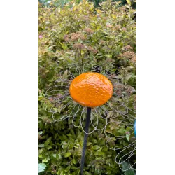 Kwiat ceramiczny żółty 20cm