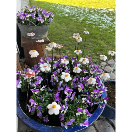 Kwiatuszki ceramiczne średnica 3-4 cm